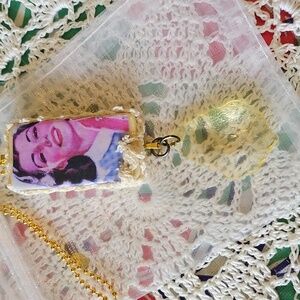 Handmade Vintage Altered Domino's Necklace